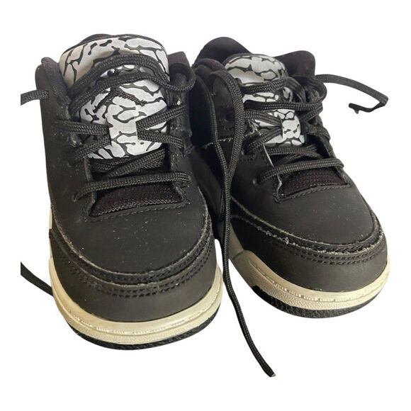 JORDAN FLIGHT TODDLERS US 6C ORIGIN 3 820248-020 Black/Metallic Gray - Picture 2 of 6